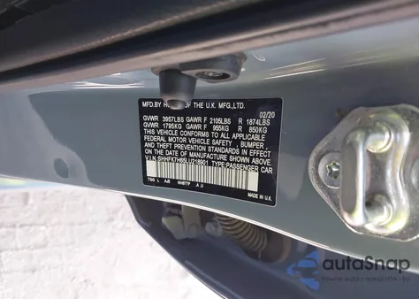 2020 Honda Civic Ex from USA, damaged, VIN SHHFK7H65LU218901